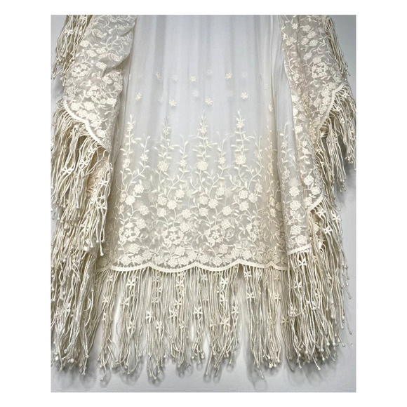 ALICE + OLIVIA Embroidered Accent Cover-Up XS/S - Picture 7 of 8